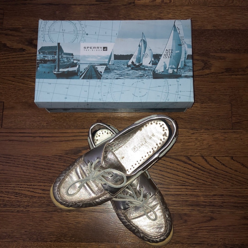 Sperry Top-sider in Gold Metallic